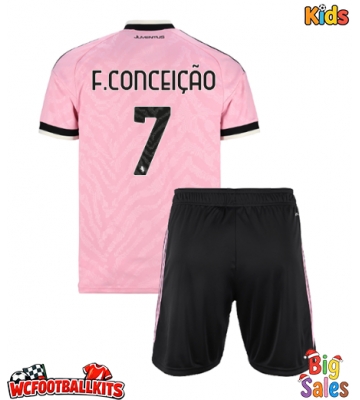 Juventus Francisco Conceicao #7 Replica Away Stadium Kit for Kids 2026-27 Short Sleeve (+ pants)